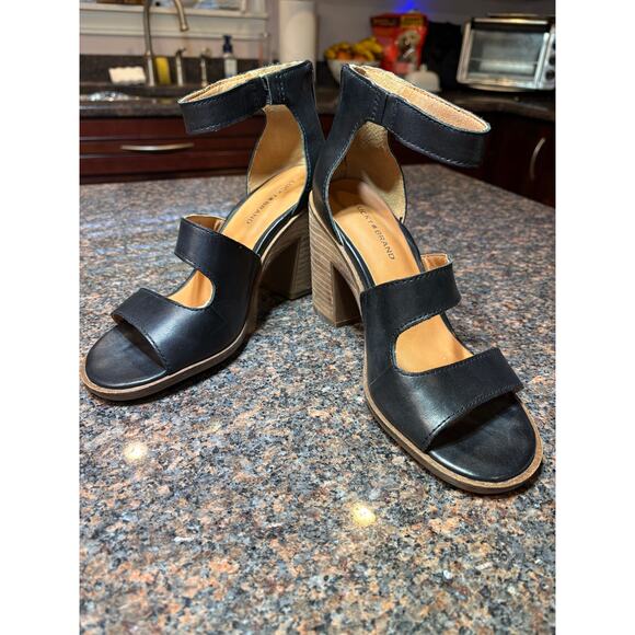 Lucky Brand Women's Valka Ankle Strap Block Heel Sandal Size 8.5 - Picture 3 of 12